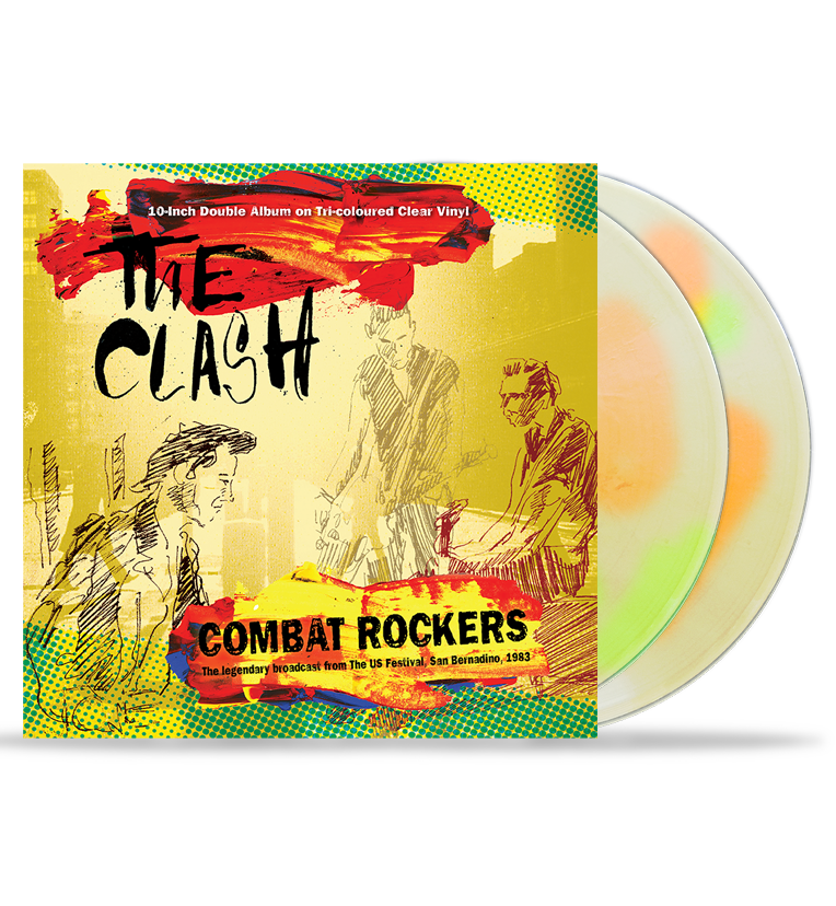 The Clash – Combat Rockers (10-Inch Double Album on Tri-Coloured Clear Vinyl)
