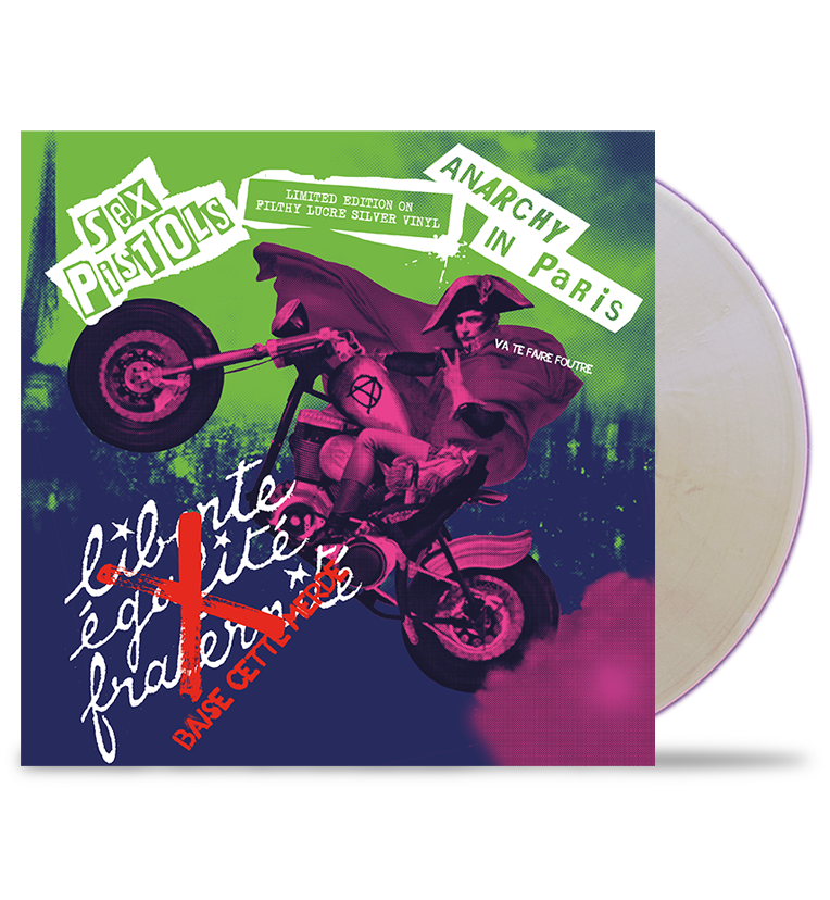 Sex Pistols – Anarchy in Paris (Limited Edition 12-Inch Album on Filthy Lucre Silver Vinyl)