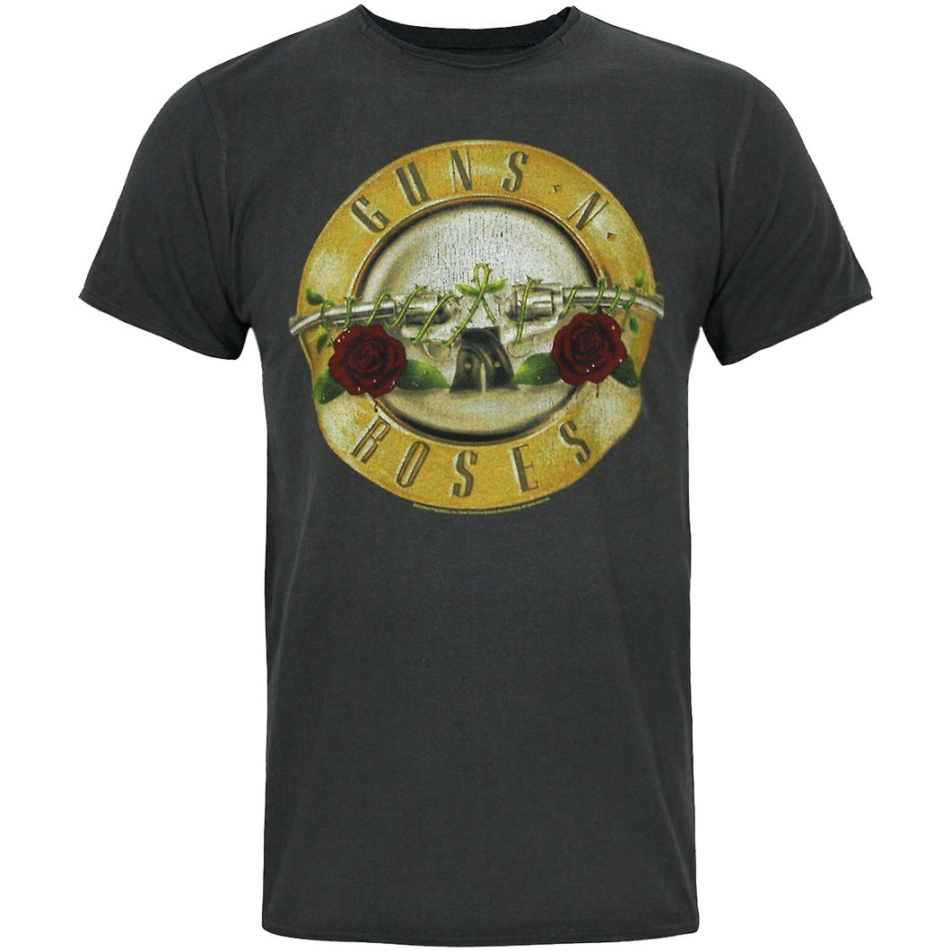 Guns N' Roses Drum Vintage Charcoal T Shirt