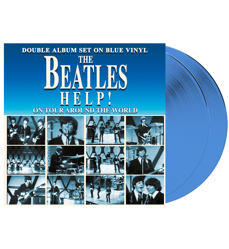 The Beatles  - Help! On Tour Around The World - Limited Edition Numbered 2 Albums Set On Blue Vinyl