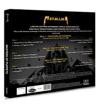 Load image into Gallery viewer, Metallica - Masters of Puppets (Limited Edition Numbered Triple Album Box Set on Clear Vinyl)
